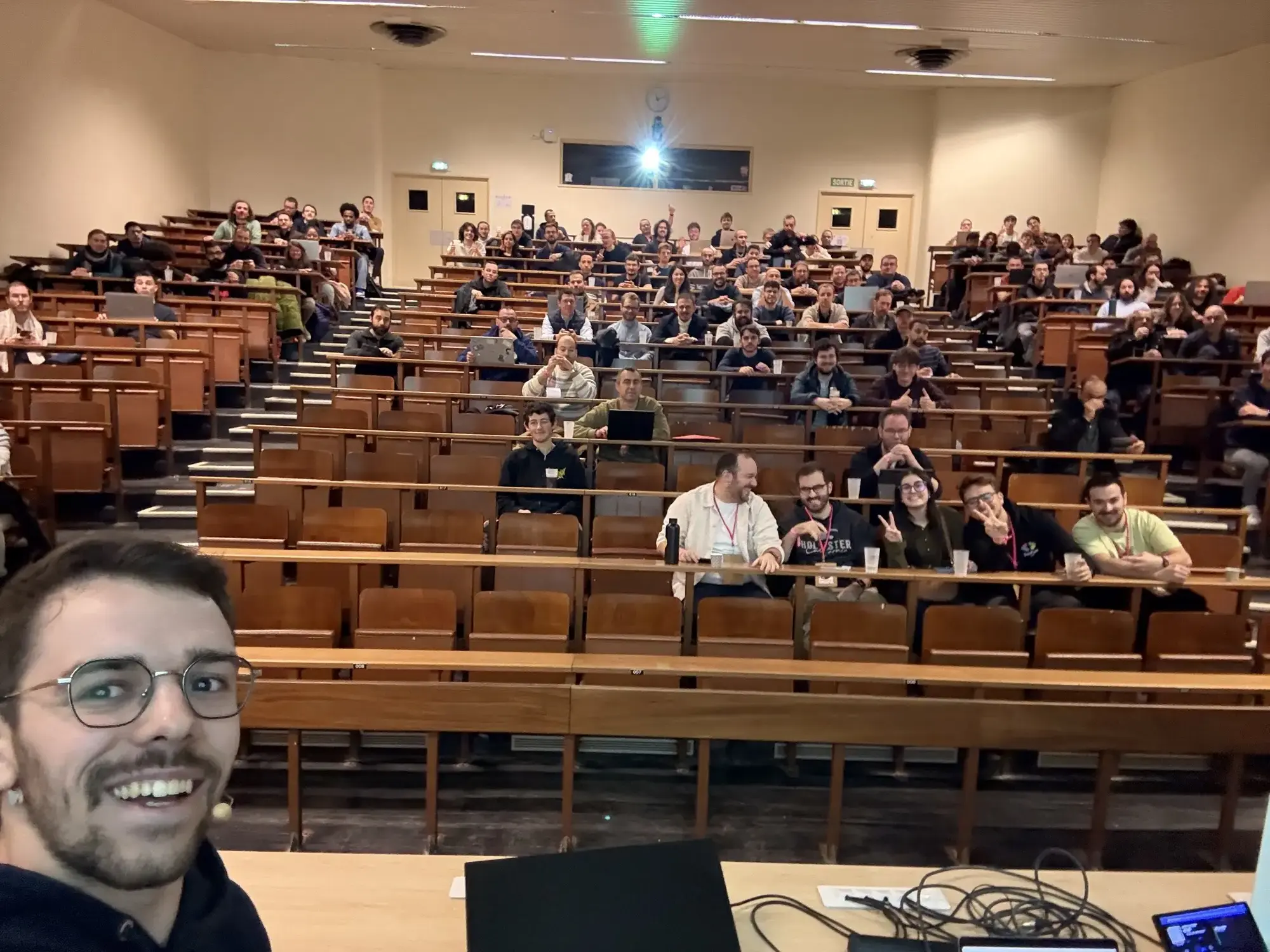 Estéban's selfie at DevFest Dijon 2025.
