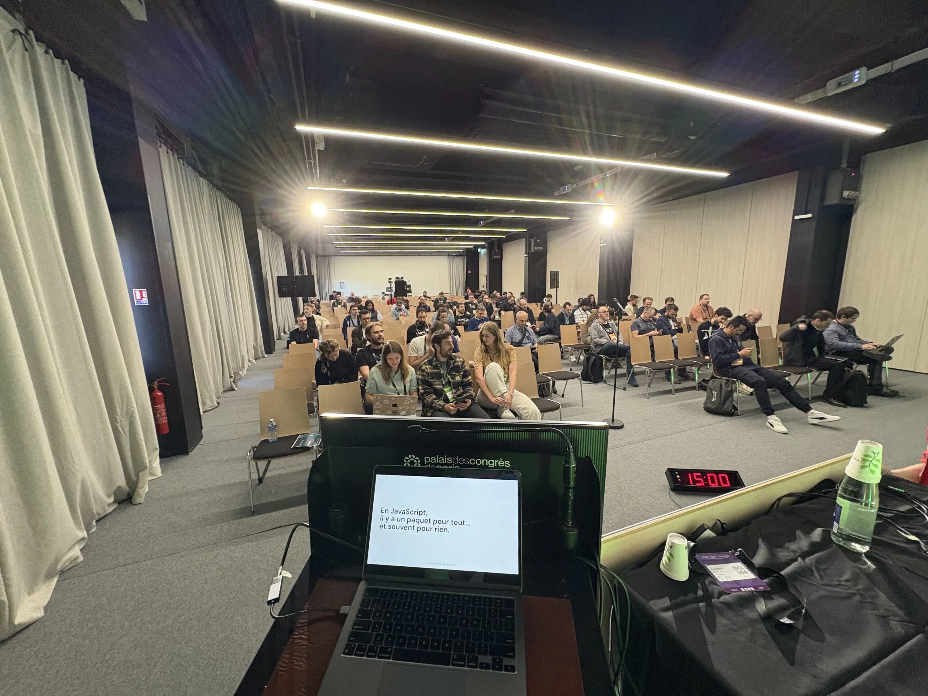 Photo of the audience during my talk.