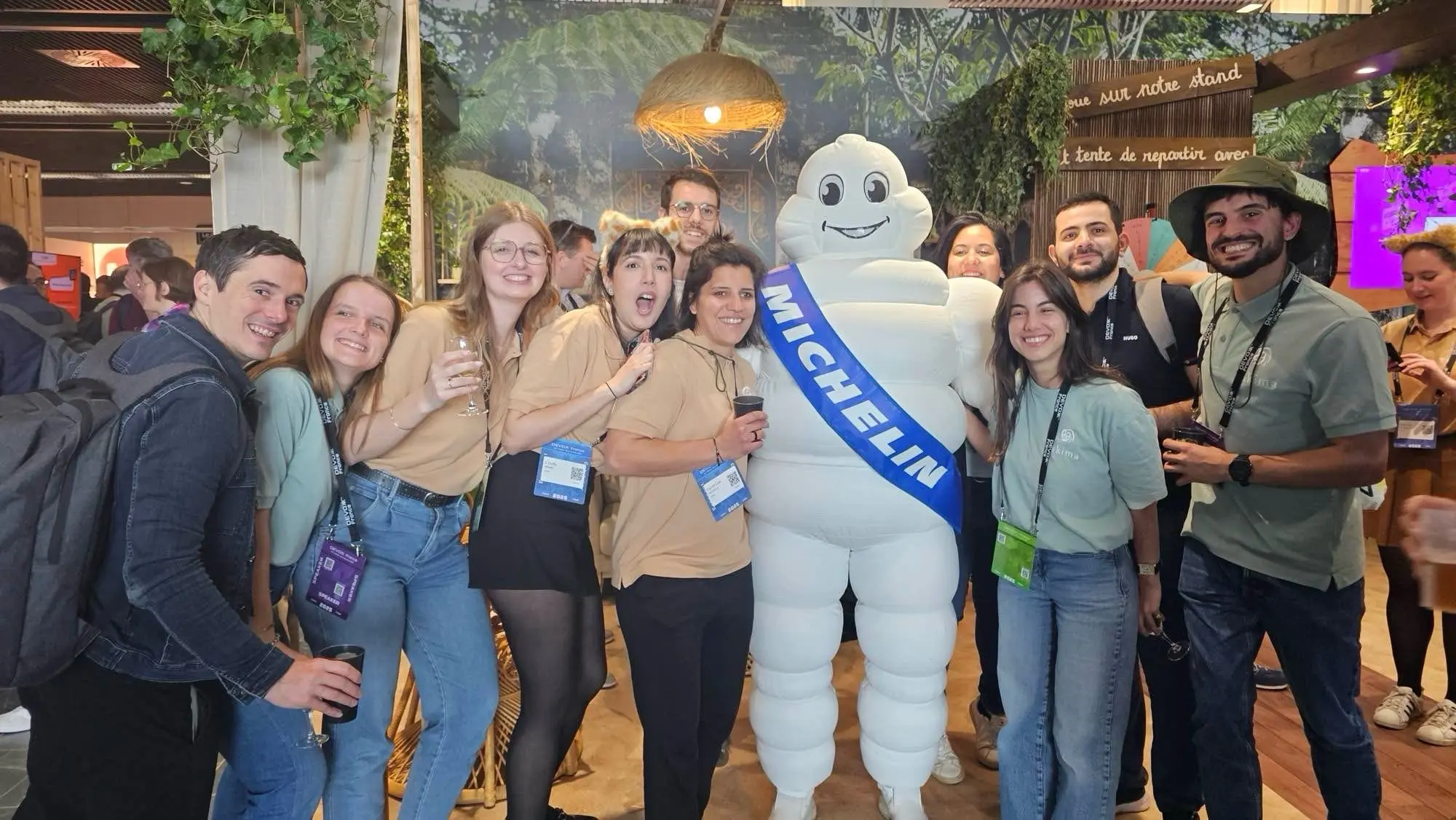 Bidendum, a part of the Takima team, and me!