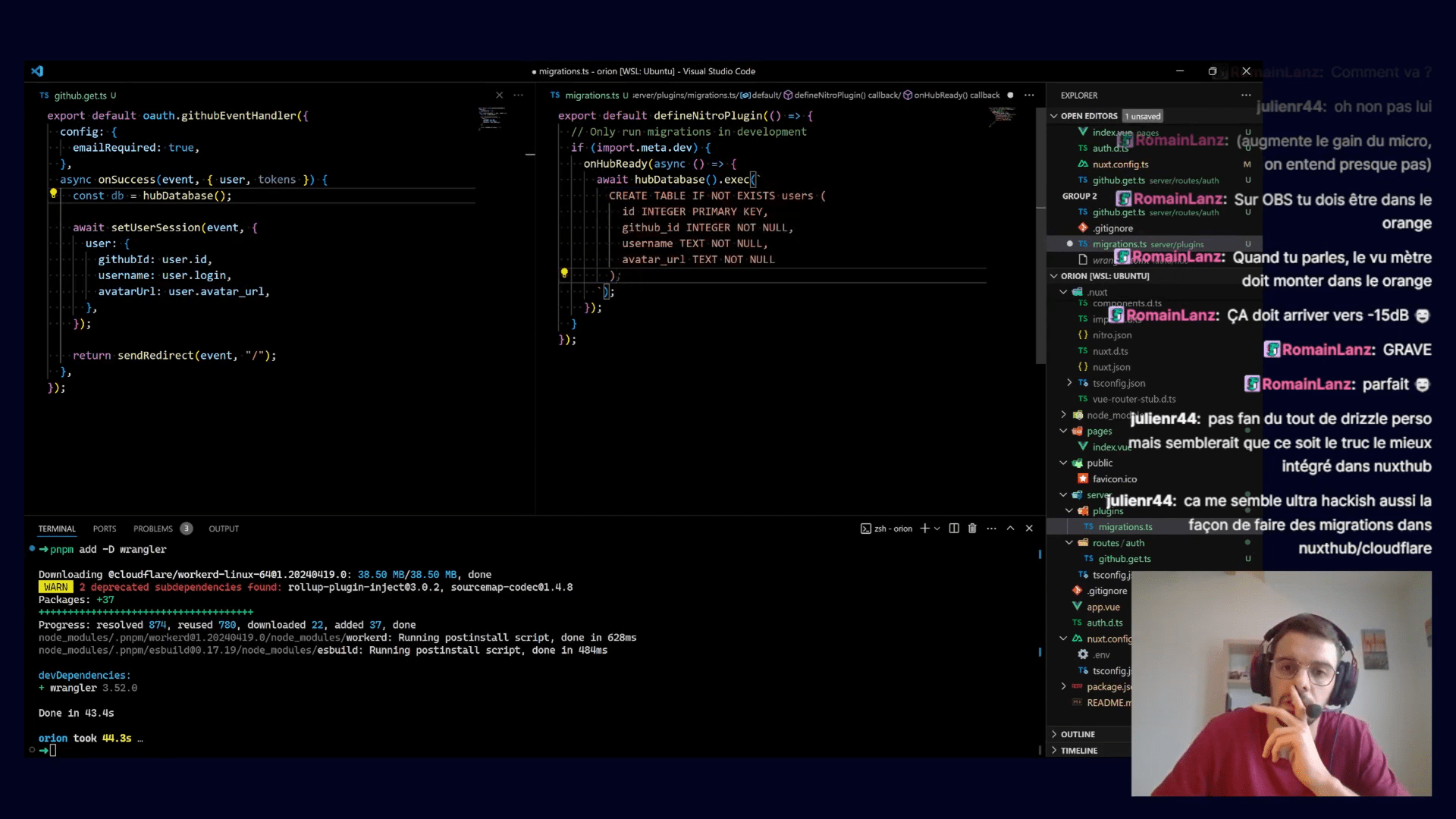 Myself, not very comfortable in front of the camera.