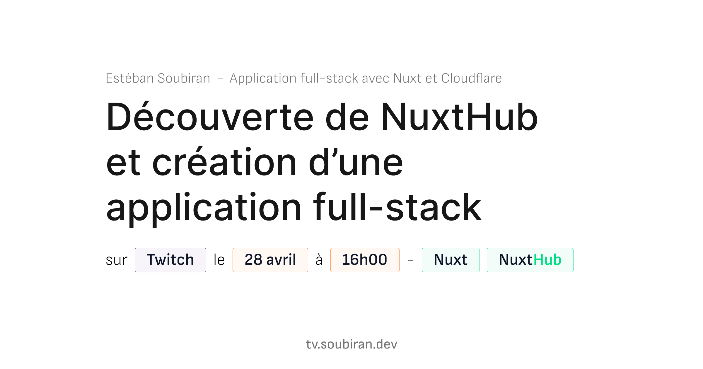 Thumbnail of my first live stream.