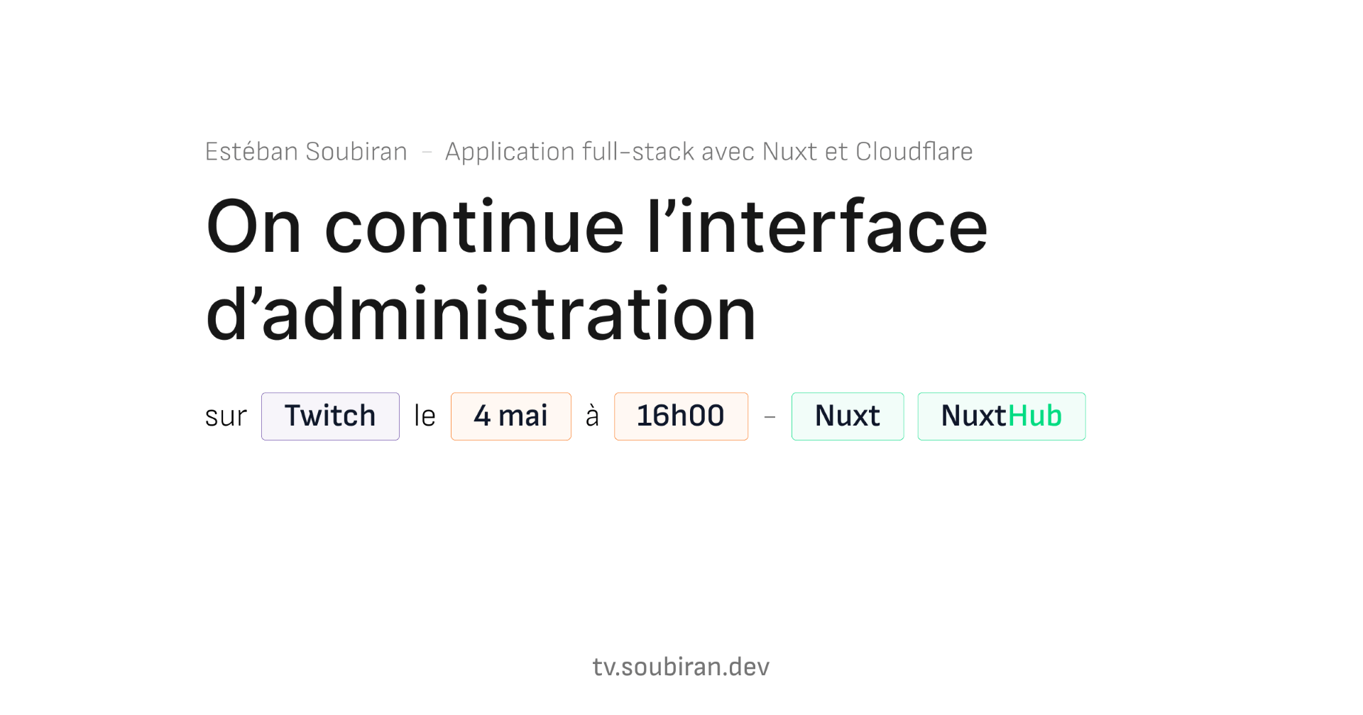 Thumbnail of my fourth live stream.