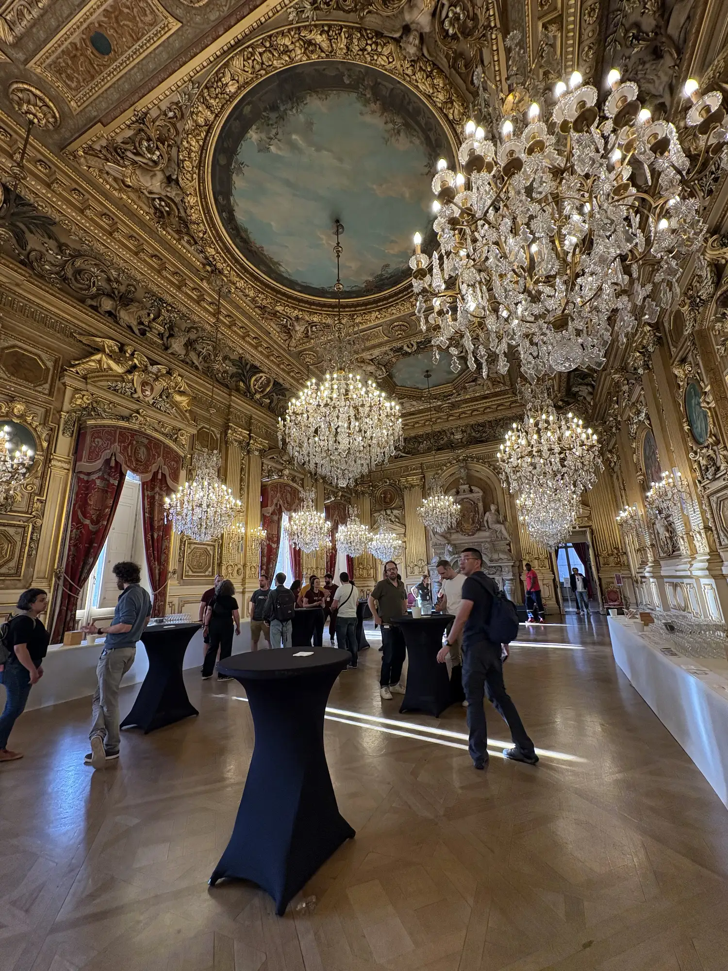 The cocktail party at the town hall of Lyon.