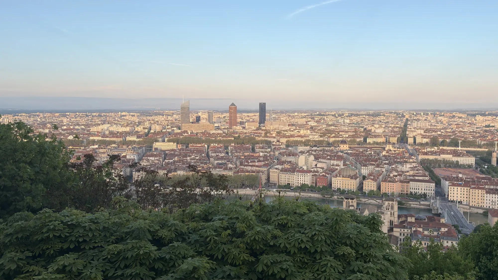 Lyon point of view from Fourvière